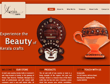 Tablet Screenshot of kerala-crafts.com